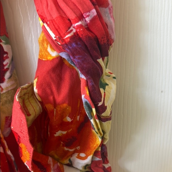 Guess Vibrant Red Patterned Dress - Picture 9 of 10